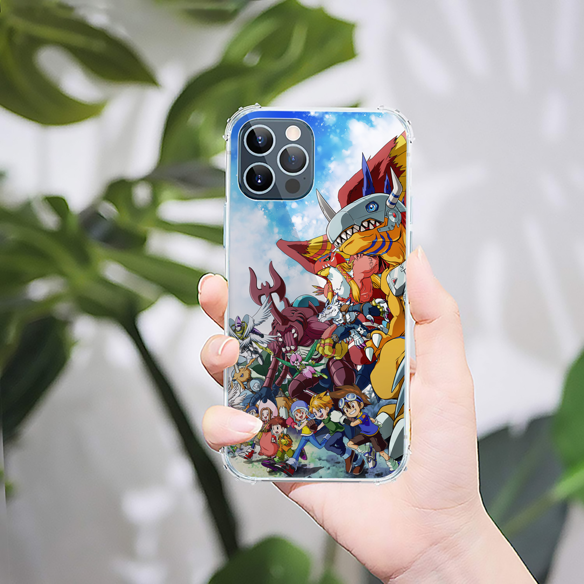 （画像用） Digimon デジタルモンスター/デジモン 【iPhone 12シリーズ対応】透明スマホケース（クリアソフトケース）